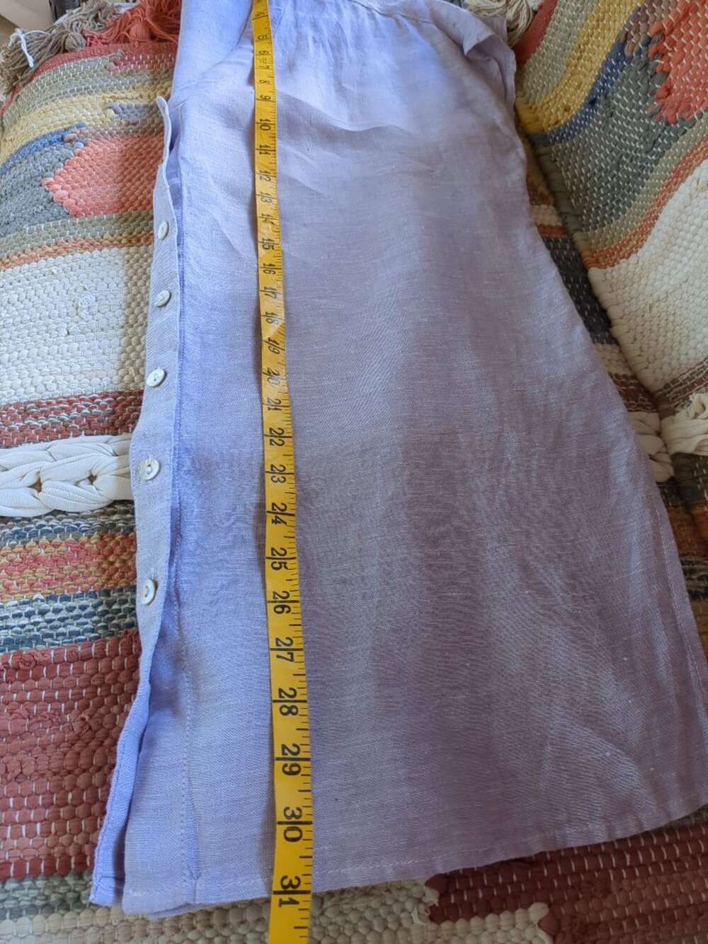 S Jones New York Light Purple Button Up Sleeveless Tunic Top - Picture 7 of 7